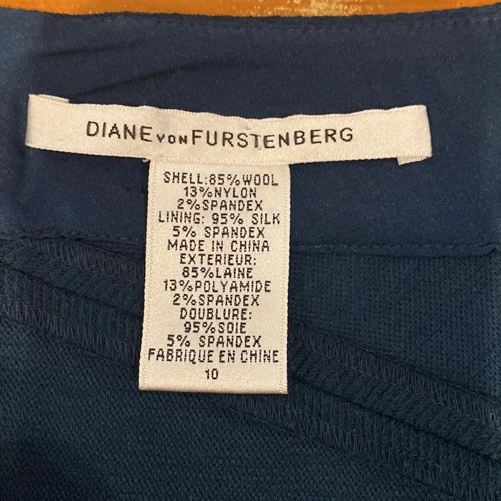 DVF Diane Von Furstenberg Martine midi pencil skirt wool spandex quiet luxury - Picture 9 of 10